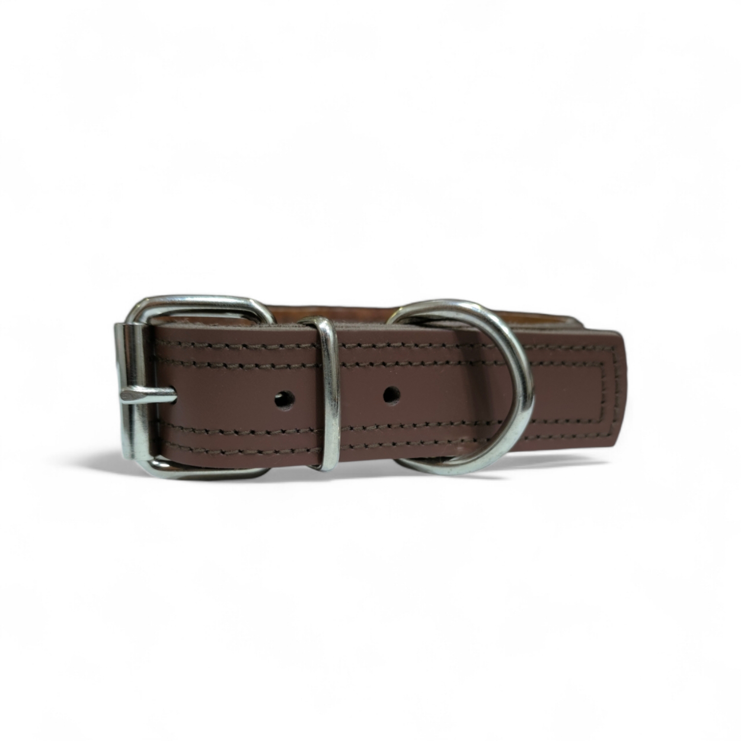 Collar de cuero Doble Costura de Mabelpiel